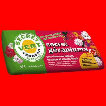 Terreau secret geraniums