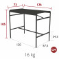 LUXEMBOURG TABLE HAUTE 126 X 73 CM LUXEMBOURG TABLE HAUTE 126 X 73 CM