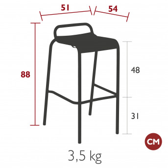 LUXEMBOURG  TABOURET DE BAR