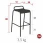 LUXEMBOURG TABOURET DE BAR LUXEMBOURG TABOURET DE BAR